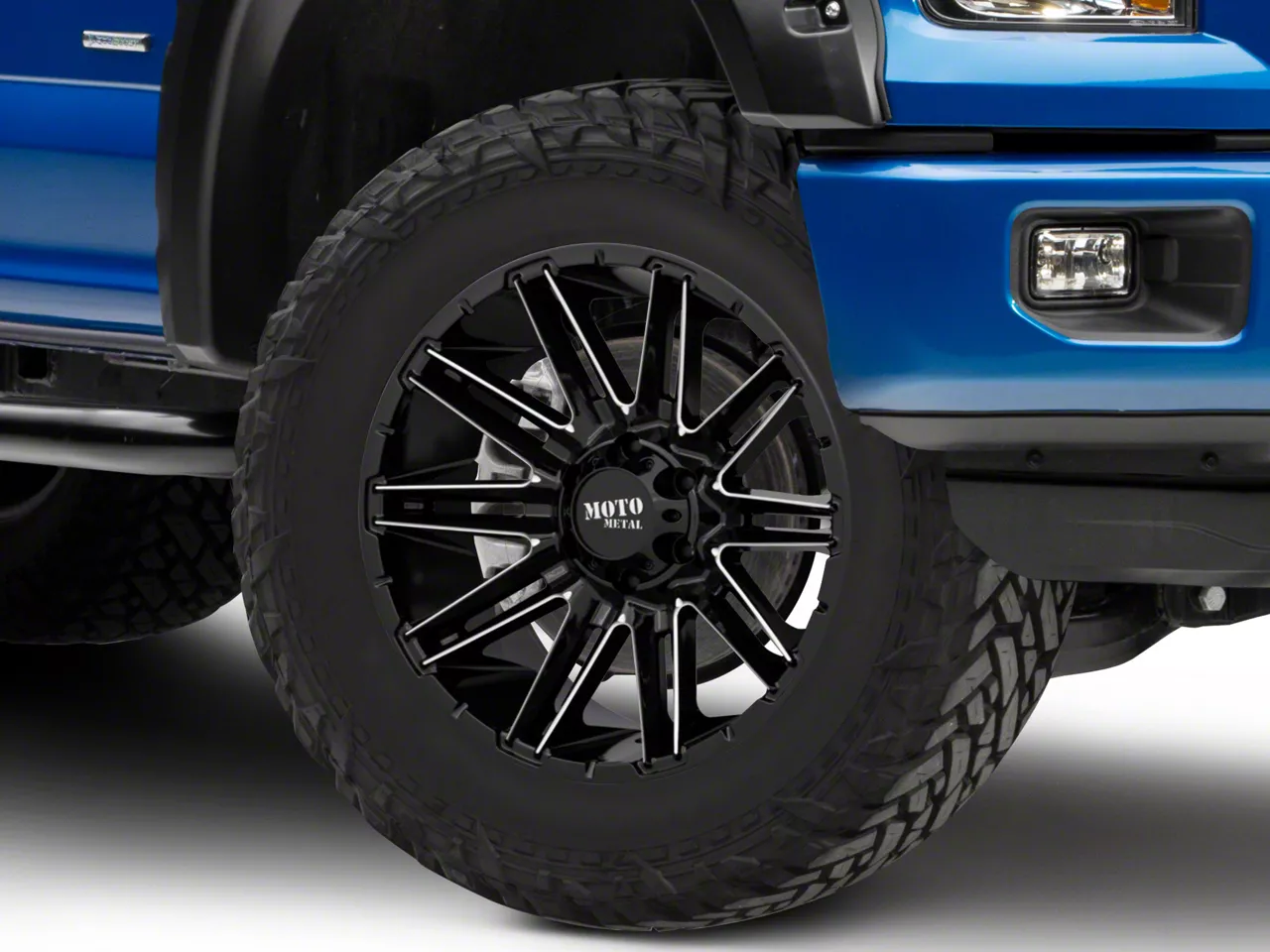 Moto Metal MO998 Kraken Gloss Black Milled 6-Lug Wheel; 20x10; -18mm Offset (15-20 F-150)