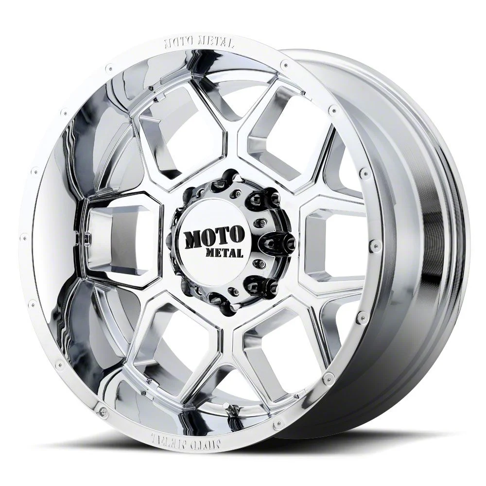 Moto Metal MO981 Spade Chrome 6-Lug Wheel; 22x12; -44mm Offset (07-13 Silverado 1500)