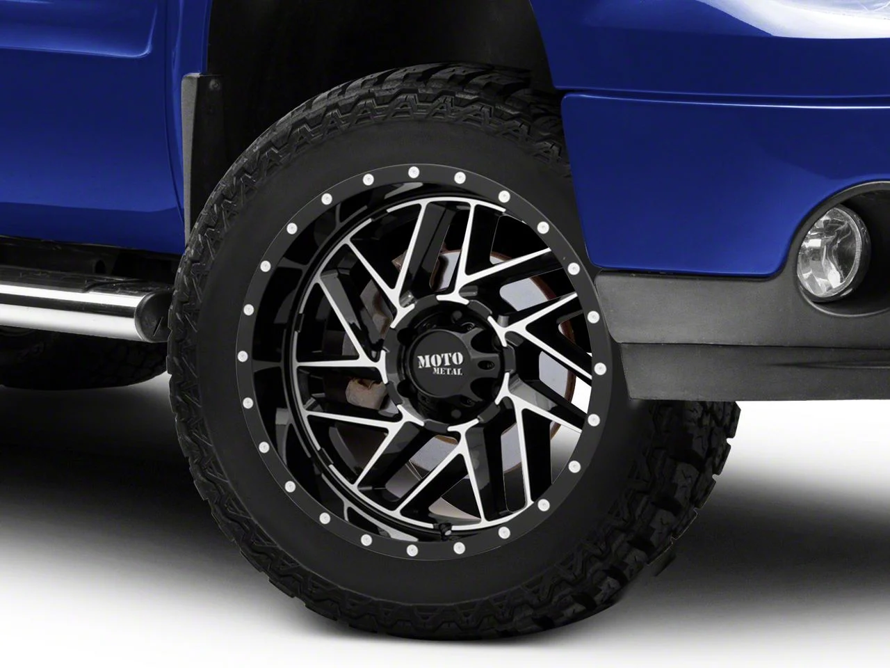 Moto Metal MO985 Breakout Gloss Black Machined 6-Lug Wheel; 20x12; -44mm Offset (07-13 Sierra 1500)