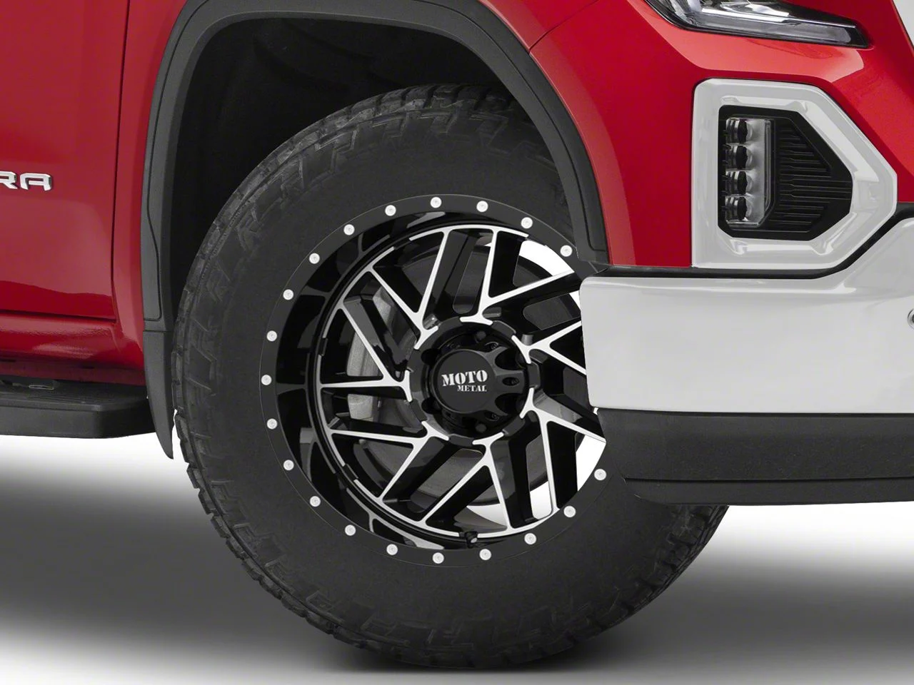 Moto Metal MO985 Breakout Gloss Black Machined 6-Lug Wheel; 20x12; -44mm Offset (19-26 Sierra 1500)