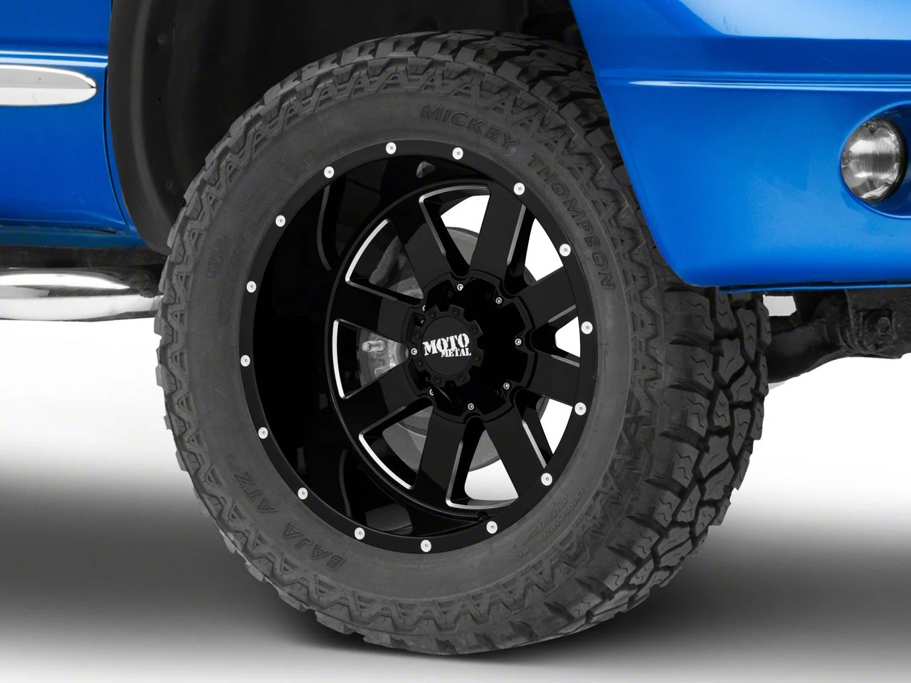 Moto Metal MO962 Gloss Black Milled 5-Lug Wheel; 20x12; -44mm Offset (02-08 RAM 1500, Excluding Mega Cab)