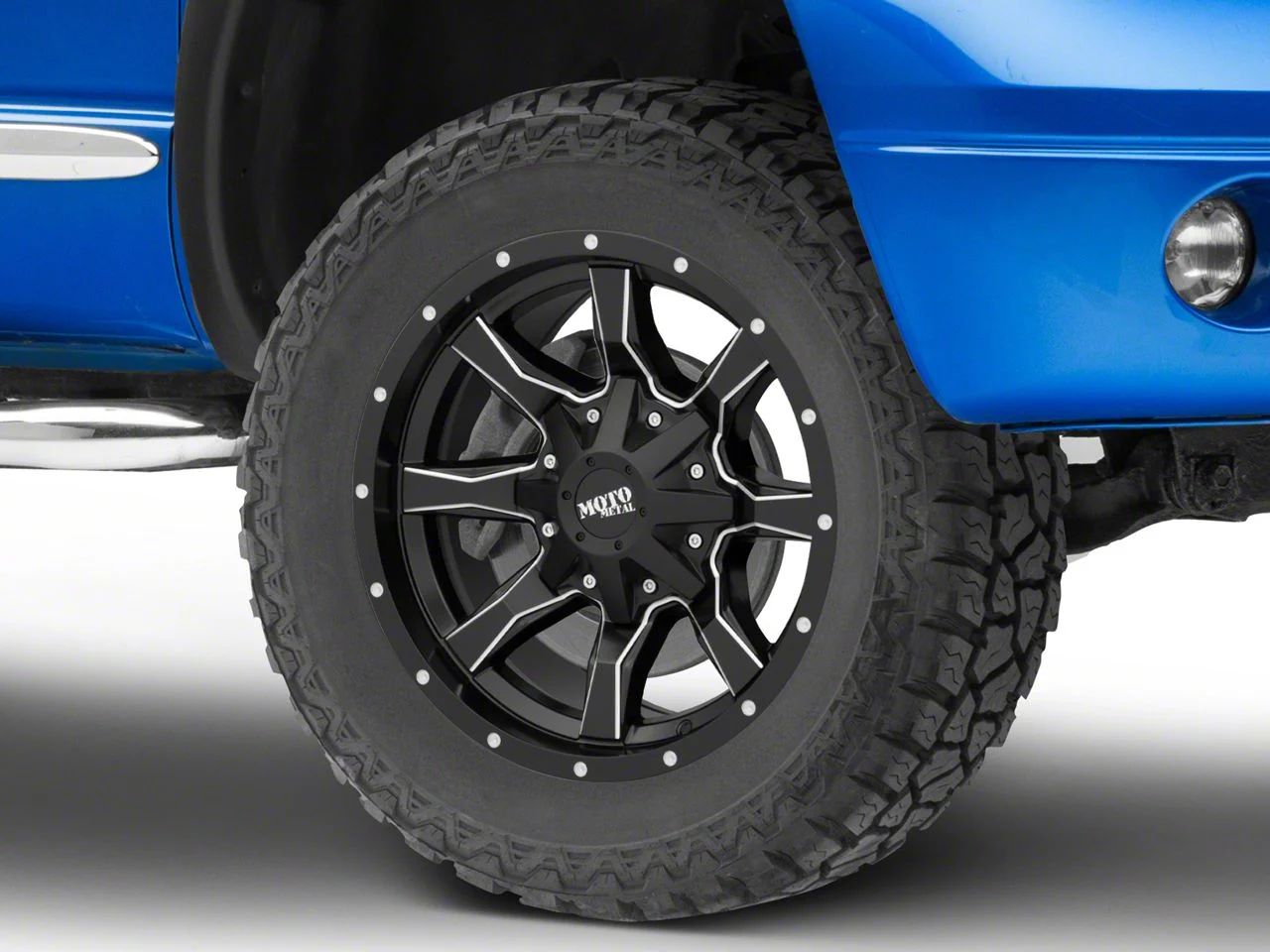 Moto Metal MO970 Satin Black Milled 5-Lug Wheel; 20x9; 18mm Offset (02-08 RAM 1500, Excluding Mega Cab)