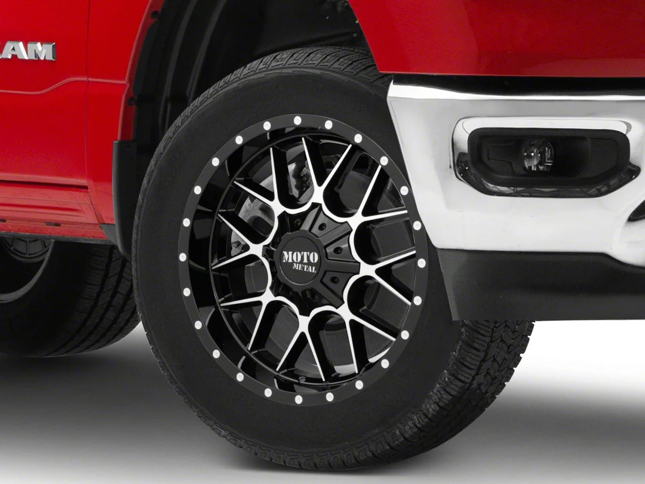 Moto Metal MO986 Siege Gloss Black Machined 6-Lug Wheel; 20x9; 0mm Offset (19-26 RAM 1500)