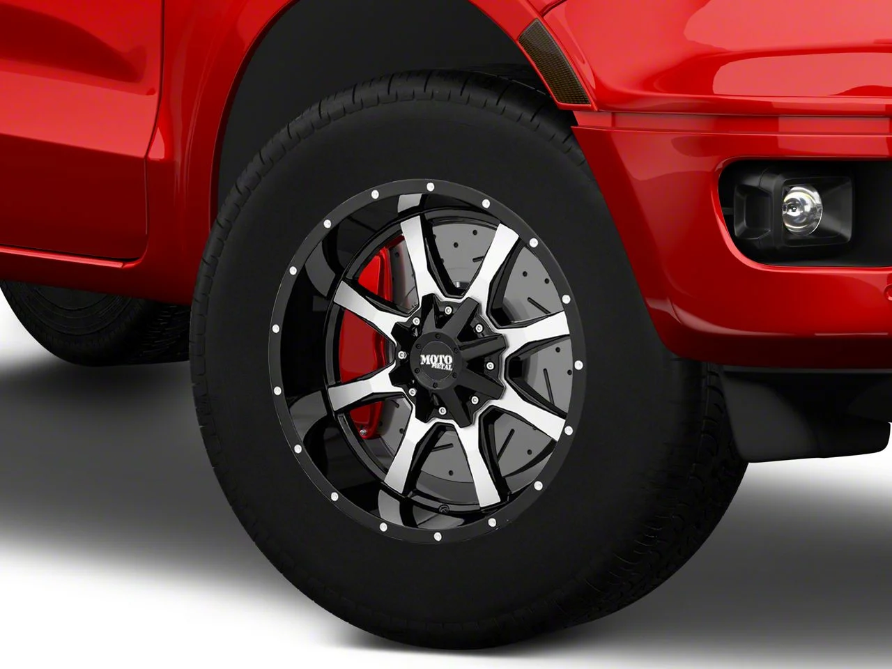Moto Metal MO970 Gloss Black Machined 6-Lug Wheel; 18x10; -24mm Offset (19-23 Ranger)