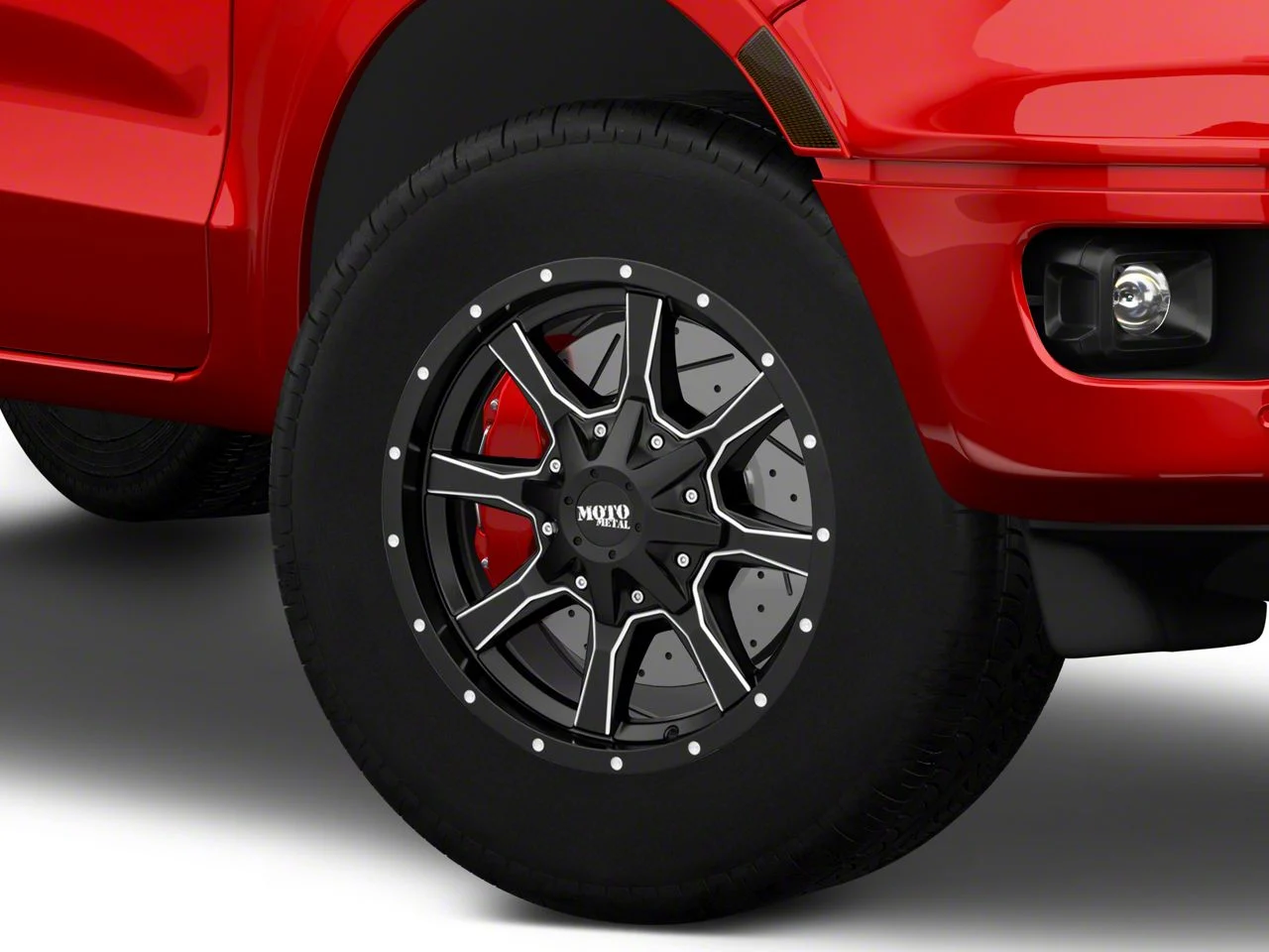 Moto Metal MO970 Satin Black Milled 6-Lug Wheel; 18x10; -24mm Offset (19-23 Ranger)
