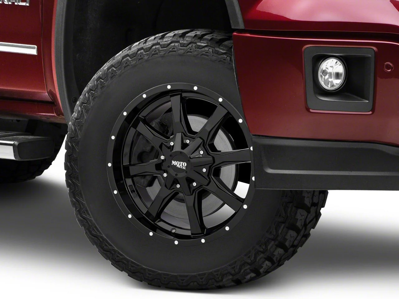 Moto Metal MO970 Gloss Black 6-Lug Wheel; 17x8; 0mm Offset (14-18 Sierra 1500)