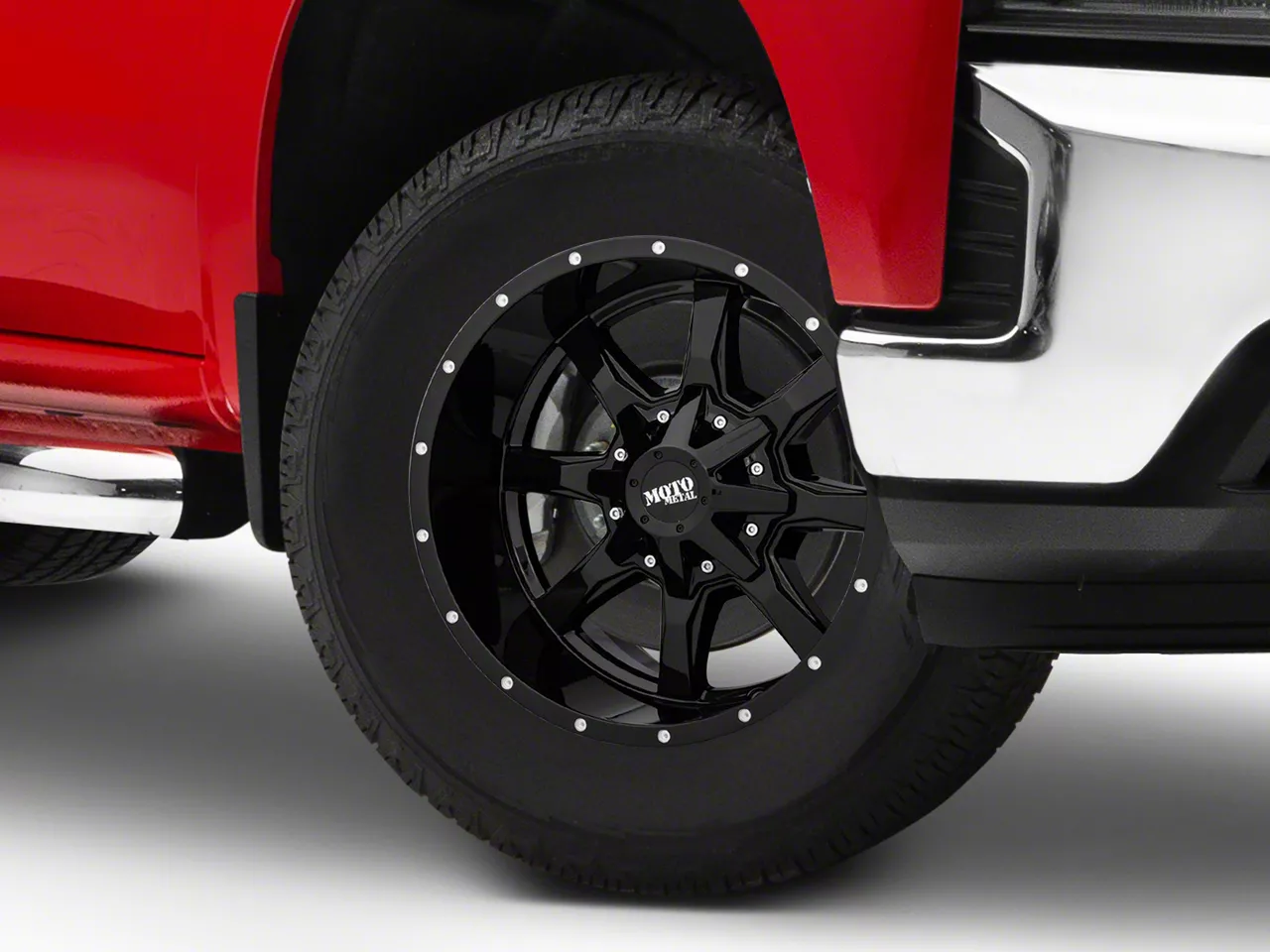 Moto Metal MO970 Gloss Black 6-Lug Wheel; 18x10; -24mm Offset (19-26 Silverado 1500)