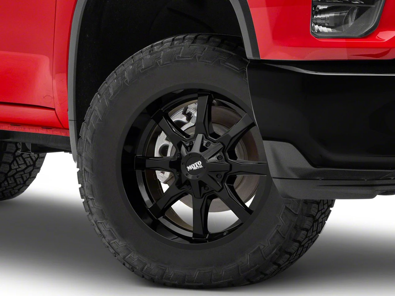 Moto Metal MO970 Full Gloss Black 8-Lug Wheel; 20x9; 0mm Offset (20-26 Silverado 3500 HD SRW)