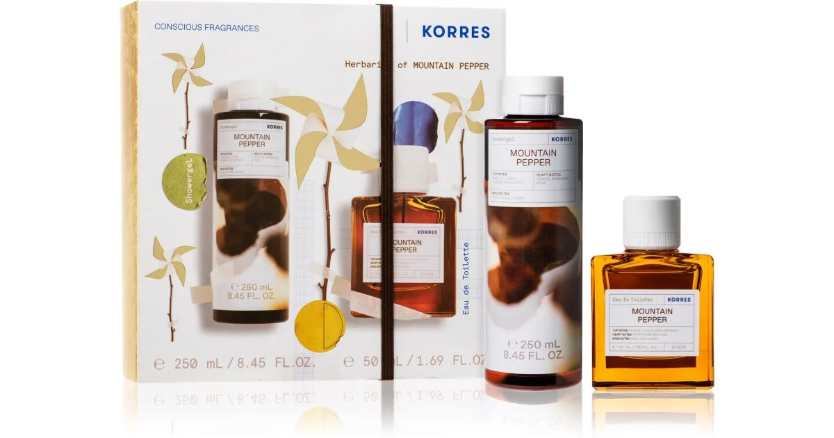 Korres Mountain Pepper confezione regalo unisex con profumazione