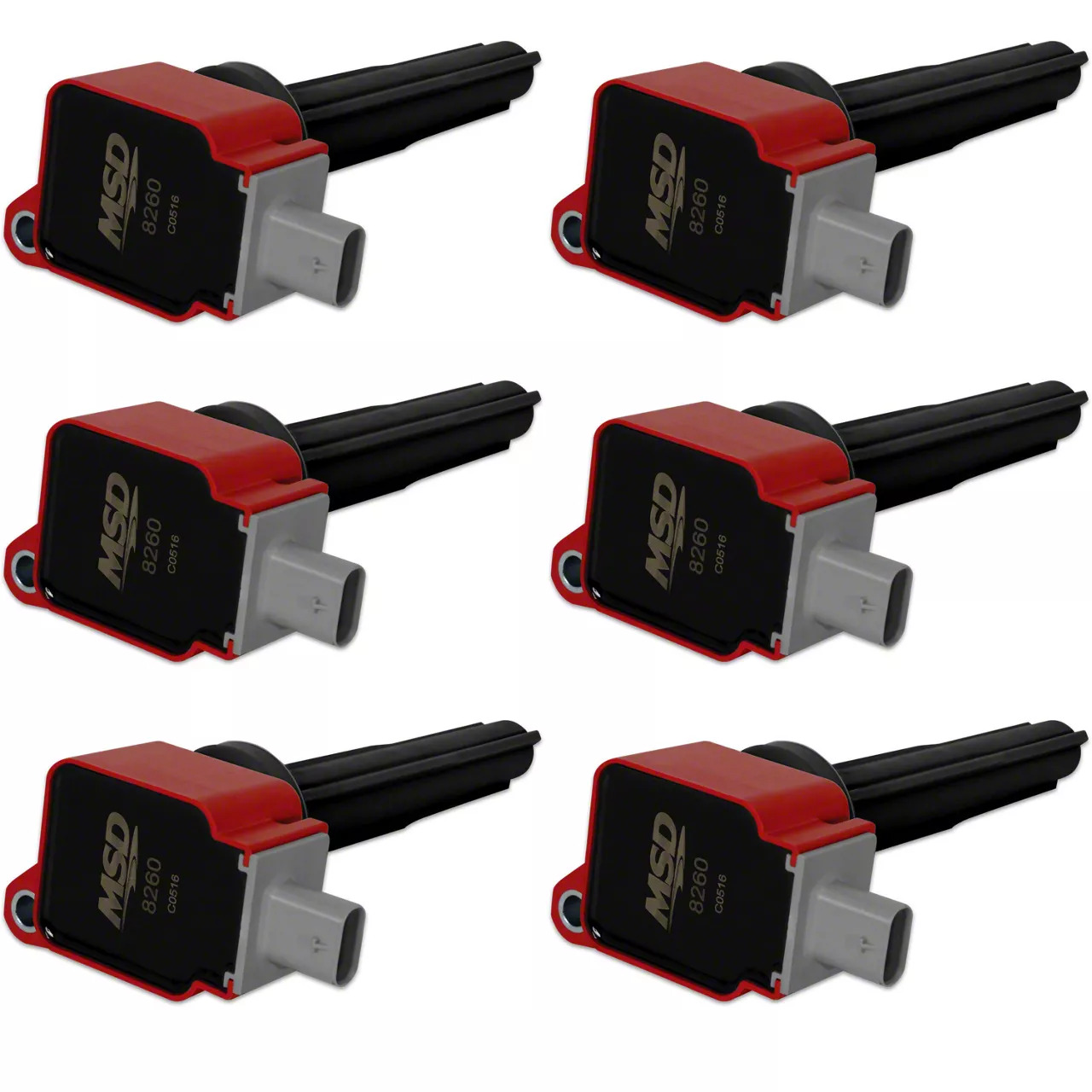 MSD Coil Packs; Red (15-17 2.7L EcoBoost F-150)
