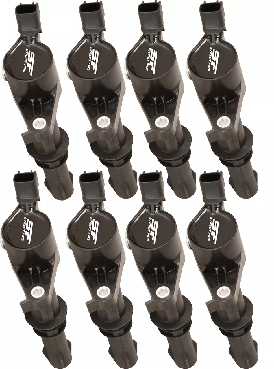MSD Street Fire Ignition Coils; Black (04-08 V8 3-Valve F-150; 2010 4.6L, 5.4L F-150)