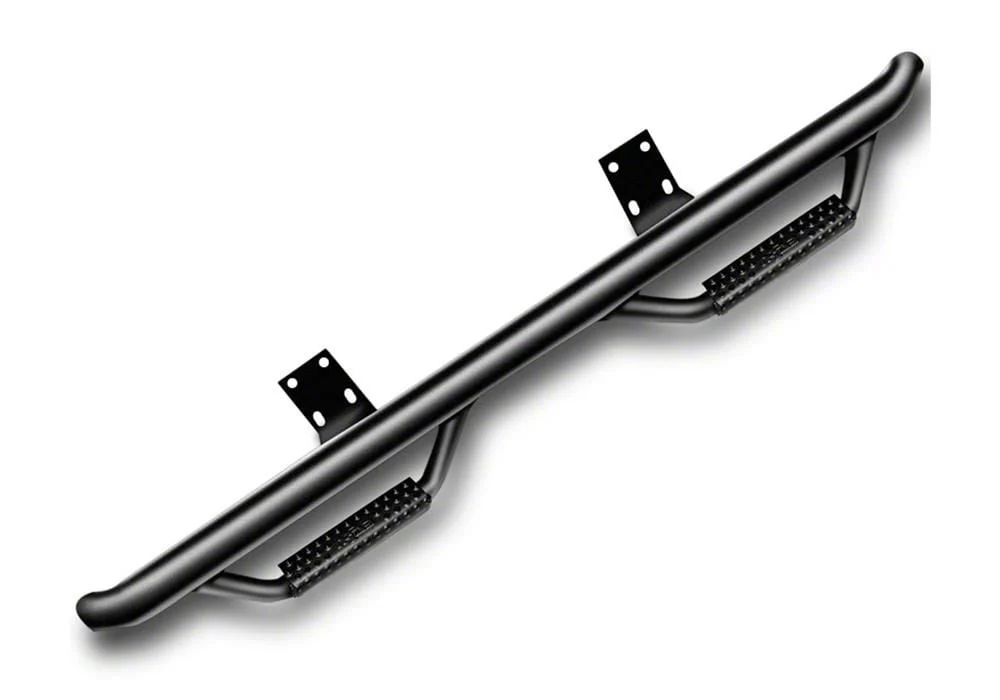 N-Fab Cab Length Nerf Side Step Bars; Textured Black (17-26 F-350 Super Duty SuperCab)