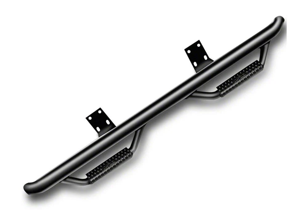 N-Fab Cab Length Nerf Side Step Bars; Textured Black (11-16 F-350 Super Duty SuperCab)