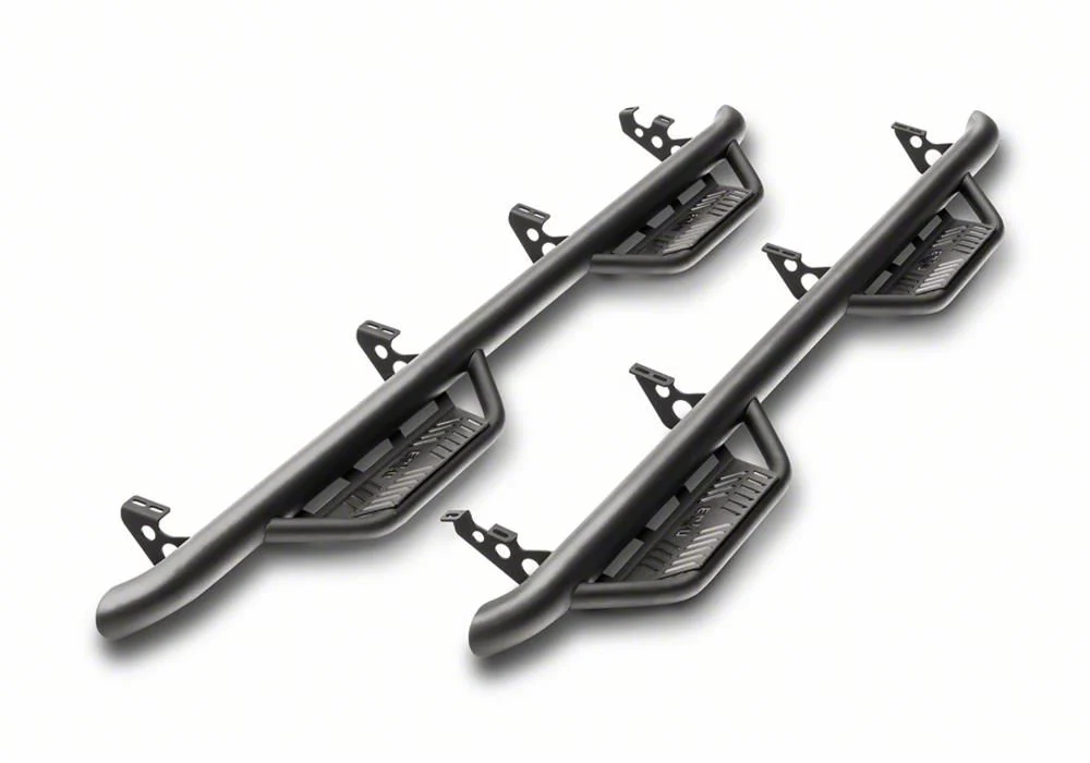 N-Fab Cab Length Podium Nerf Side Step Bars; Textured Black (11-16 F-350 Super Duty SuperCab)