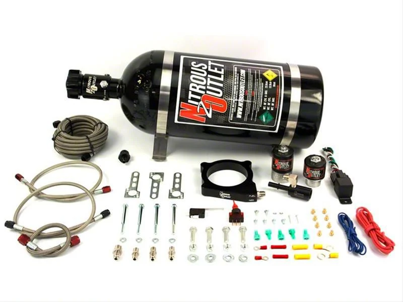 Nitrous Outlet Plate System; 12 lb. Bottle (11-17 5.0L F-150)
