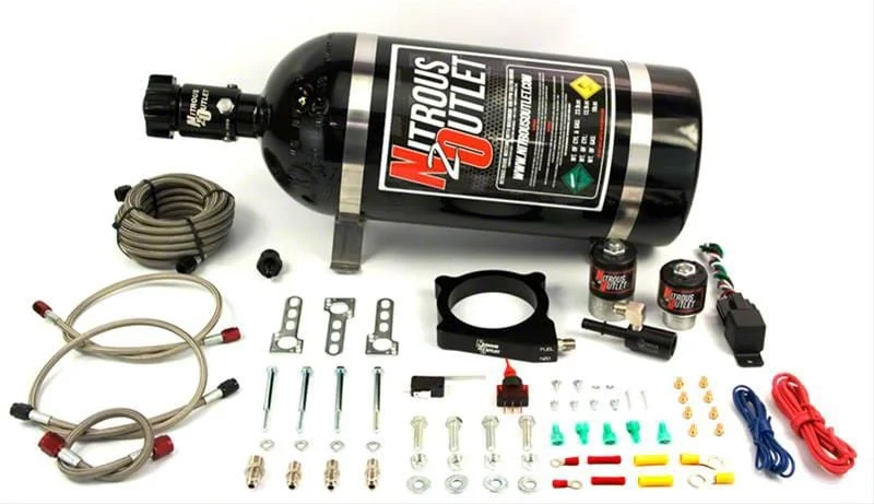 Nitrous Outlet Plate System; 15 lb. Bottle (11-17 5.0L F-150)