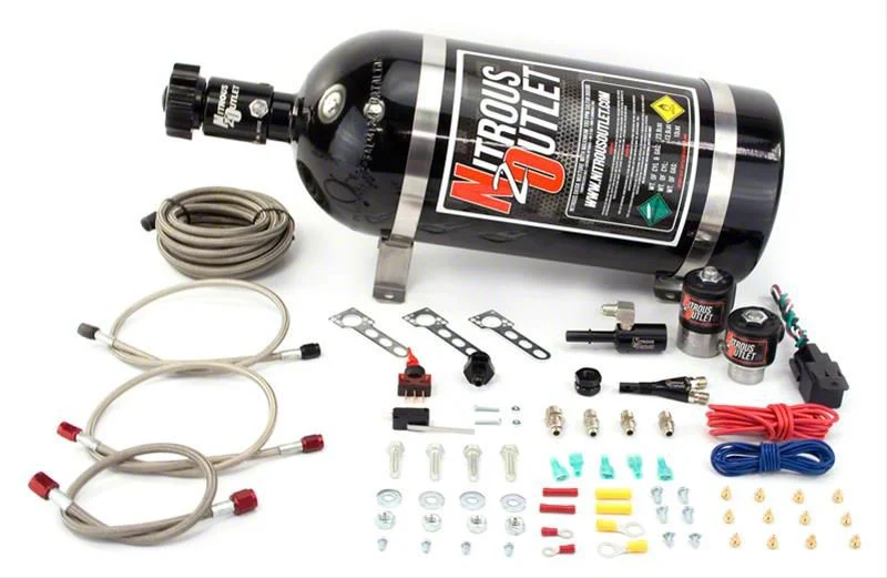 Nitrous Outlet Single Nozzle System; No Bottle (11-15 5.0L F-150)
