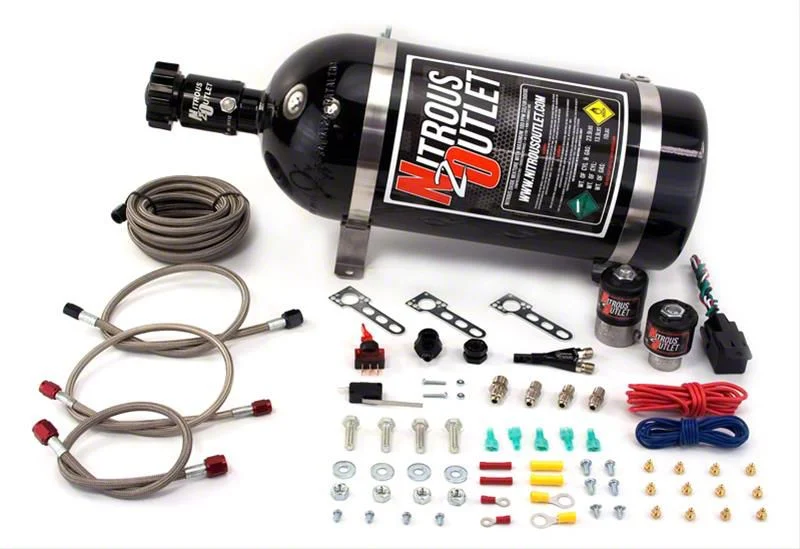 Nitrous Outlet Single Nozzle System; No Bottle (03-24 5.7L RAM 1500)