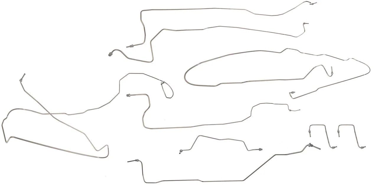 Brake Line Kit; Stainless Steel (03-06 4WD Silverado 1500 Extended Cab w/ 6.50-Foot Standard Box & Rear Disc Brakes)