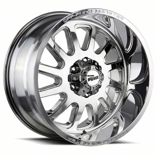Off-Road Monster M17 Chrome 6-Lug Wheel; 20x10; -19mm Offset (07-13 Sierra 1500)