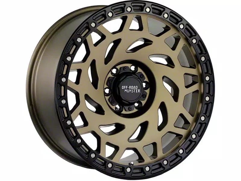 Off-Road Monster M50 Bronze Black Ring 6-Lug Wheel; 20x9.5; -12mm Offset (14-18 Silverado 1500)