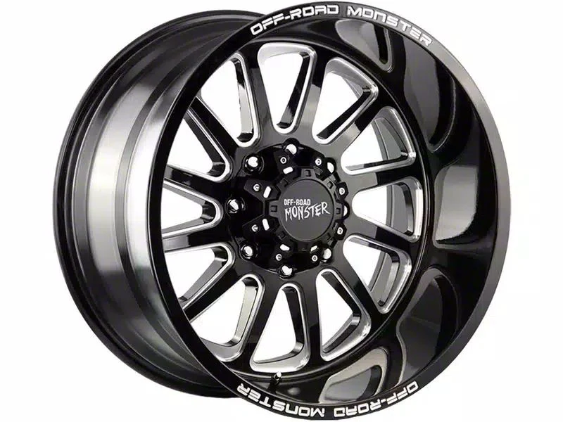 Off-Road Monster M17 Gloss Black Milled 6-Lug Wheel; 20x10; -19mm Offset (15-20 Yukon)
