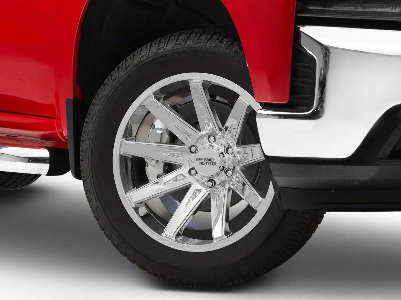 Off-Road Monster M25 Chrome 6-Lug Wheel; 20x10; -19mm Offset (19-26 Silverado 1500)