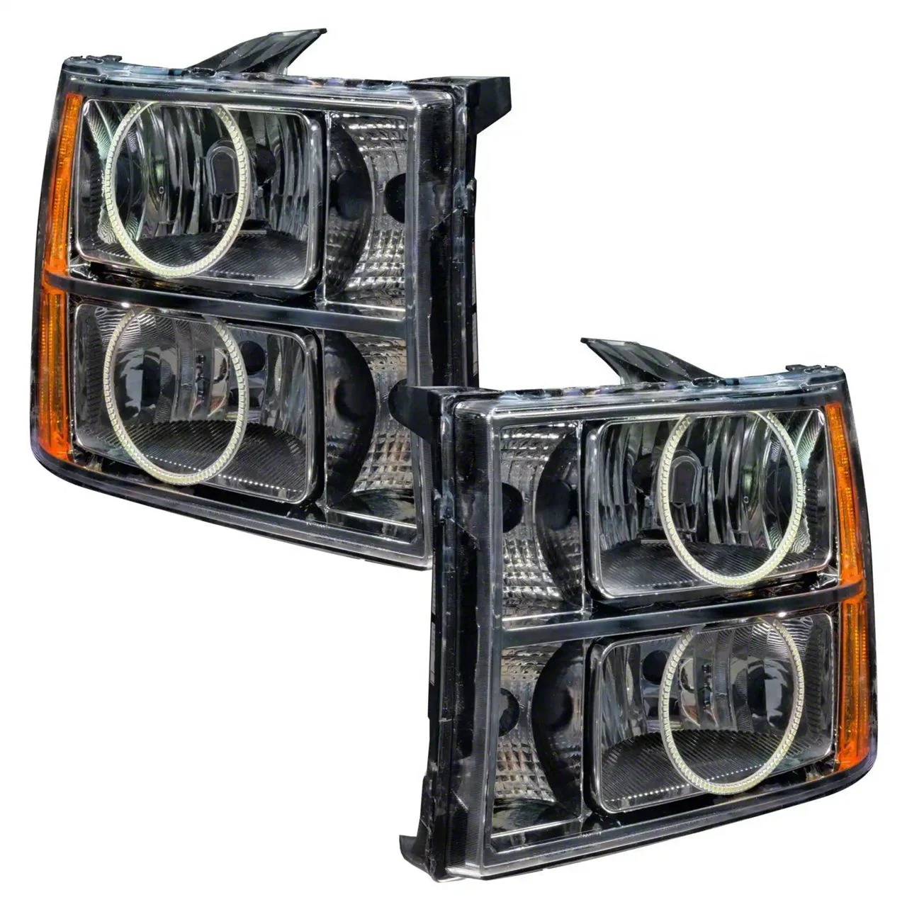 Oracle Headlight Assembly; SMD Pre-Assembled Headlights, Round Ring Design (07-13 Sierra 2500 HD)