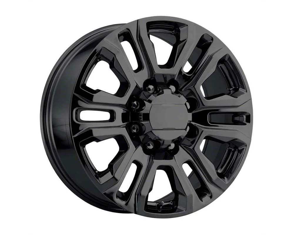 PR207 Gloss Black 8-Lug Wheel; 20x8.5; 47mm Offset (20-26 Sierra 3500 HD SRW)