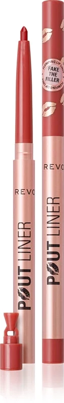 Makeup Revolution Pout matita per labbra per aumentare il volume colore Burnt Cherry Red 0,2 g