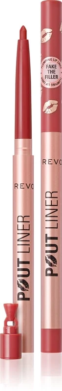 Makeup Revolution Pout matita per labbra per aumentare il volume colore Melba Warm Peach 0,2 g