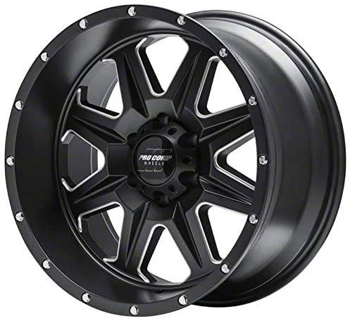 Pro Comp Wheels 63 Series Recon Satin Black Milled 6-Lug Wheel; 20x10; -18mm Offset (09-14 F-150)