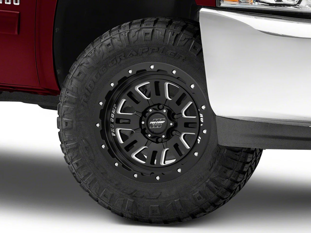 Pro Comp Wheels Cognito Satin Black Milled 6-Lug Wheel; 17x9; -6mm Offset (07-13 Silverado 1500)