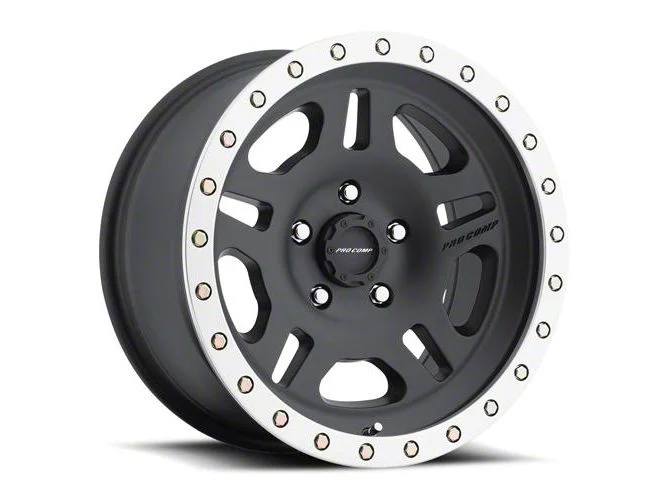 Pro Comp Wheels La Paz Satin Black Machined 6-Lug Wheel; 17x8.5; 0mm Offset (19-26 Sierra 1500)