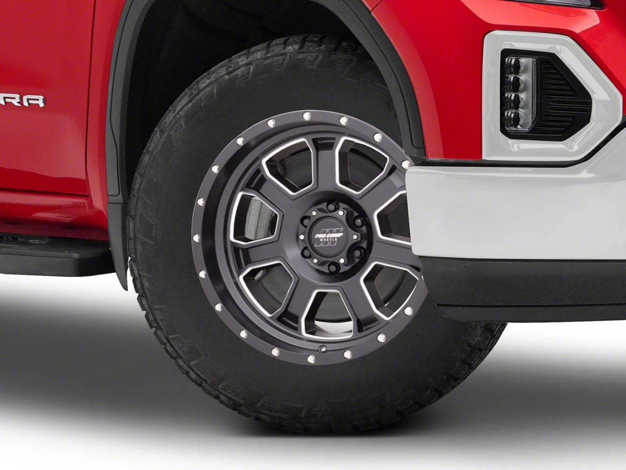 Pro Comp Wheels Sledge Satin Black Milled 6-Lug Wheel; 20x9; 0mm Offset (19-26 Sierra 1500)