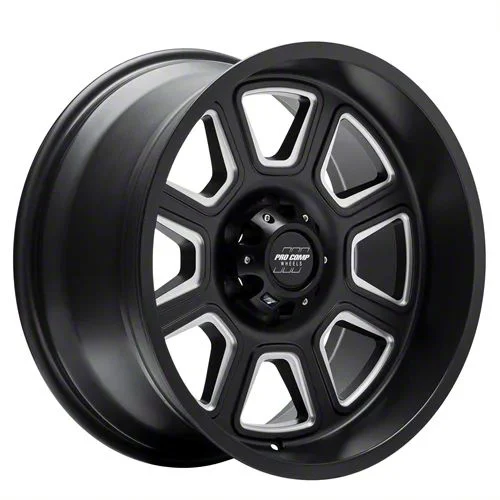 Pro Comp Wheels 64 Series Gunner Satin Black Milled 8-Lug Wheel; 20x10; -18mm Offset (17-22 F-250 Super Duty)