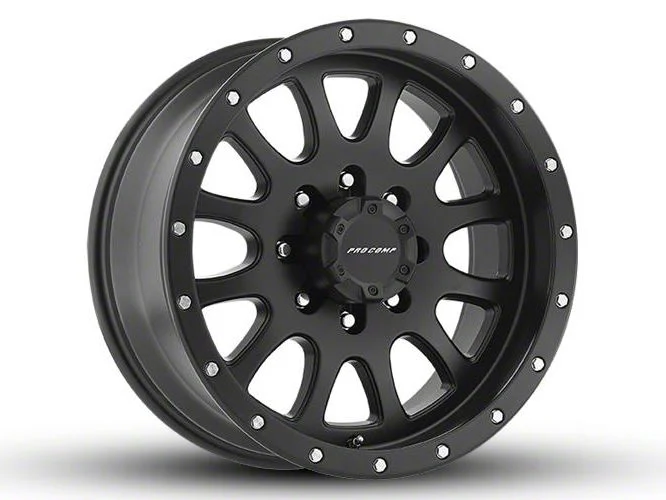 Pro Comp Wheels Syndrome Satin Black 6-Lug Wheel; 17x9; -6mm Offset (19-26 Sierra 1500)