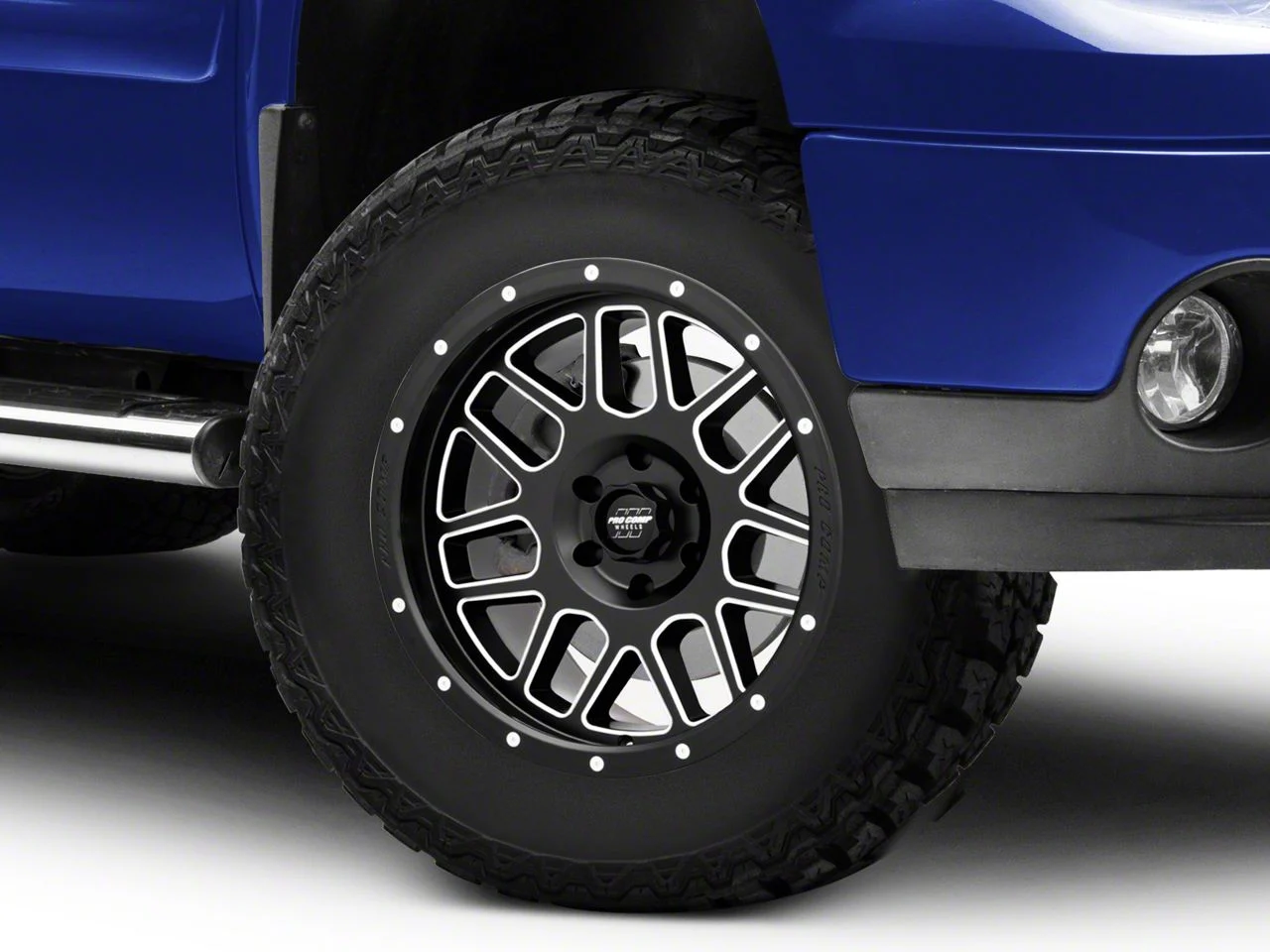 Pro Comp Wheels Vertigo Satin Black Milled 6-Lug Wheel; 17x9; -6mm Offset (07-13 Sierra 1500)
