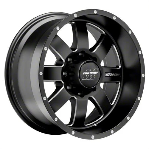 Pro Comp Wheels Trilogy Satin Black 8-Lug Wheel; 20x10; -18mm Offset (03-09 RAM 3500 SRW)