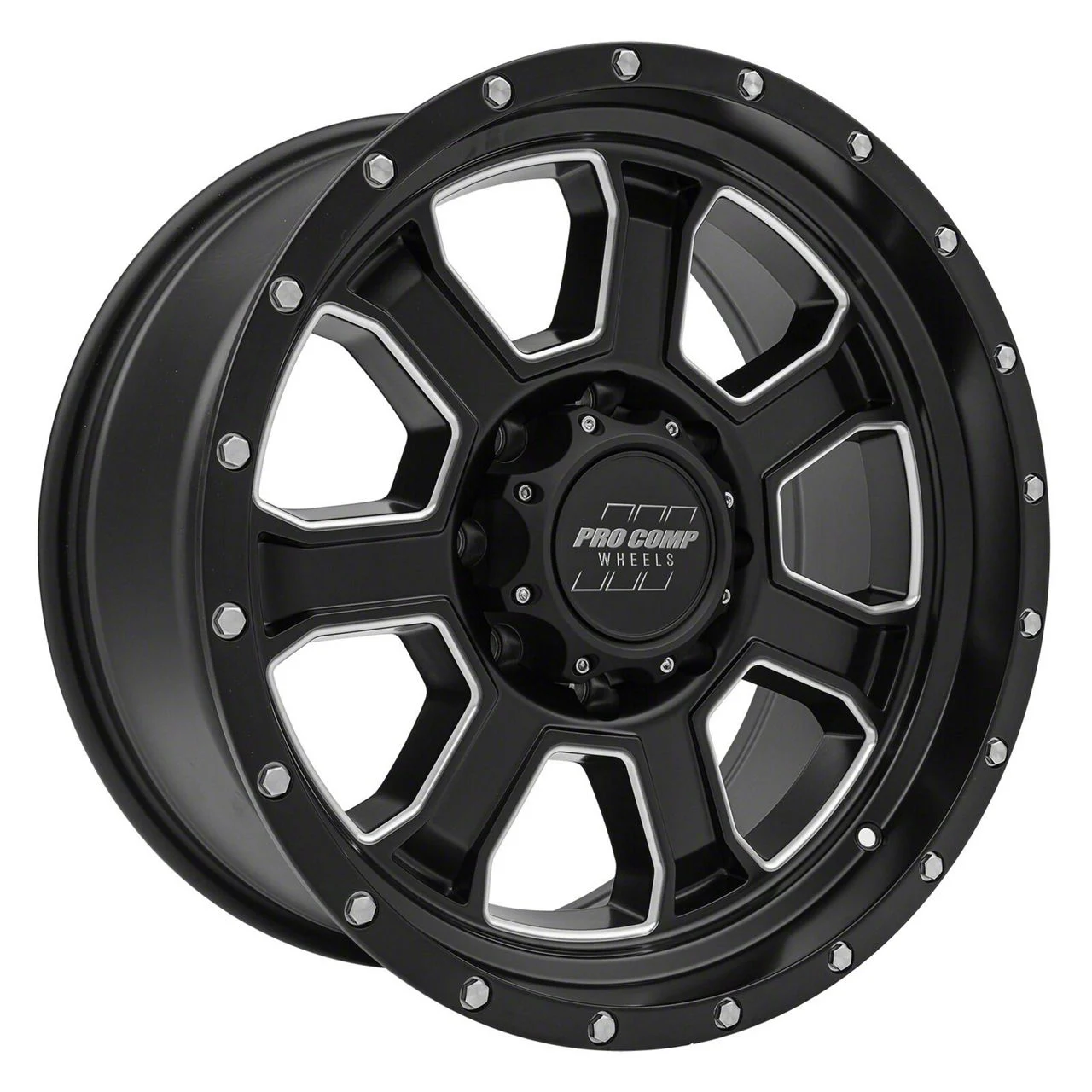 Pro Comp Wheels Sledge Satin Black Milled 8-Lug Wheel; 20x9; 0mm Offset (10-18 RAM 2500)