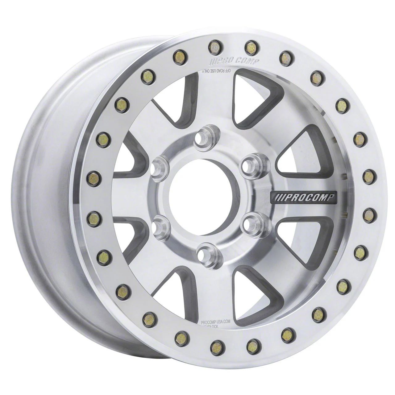 Pro Comp Wheels Trilogy Race Machined 6-Lug Wheel; 17x9; -30mm Offset (14-18 Silverado 1500)