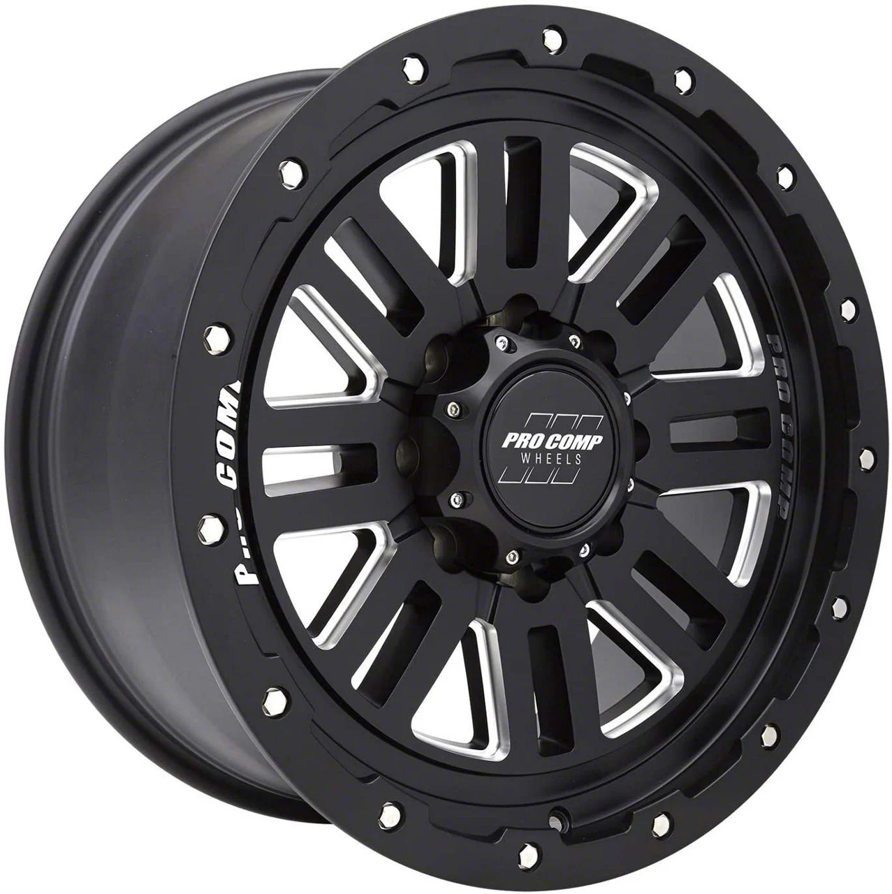 Pro Comp Wheels Cognito Satin Black Milled 8-Lug Wheel; 20x9; 0mm Offset (19-26 RAM 3500 SRW)