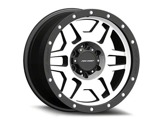 Pro Comp Wheels Phaser Machined 6-Lug Wheel; 17x9; -6mm Offset (19-23 Ranger)