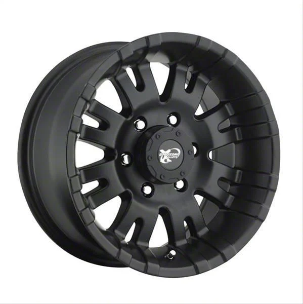 Pro Comp Wheels 01 Series Satin Black 8-Lug Wheel; 18x9.5; -19mm Offset (07-10 Silverado 3500 HD SRW)