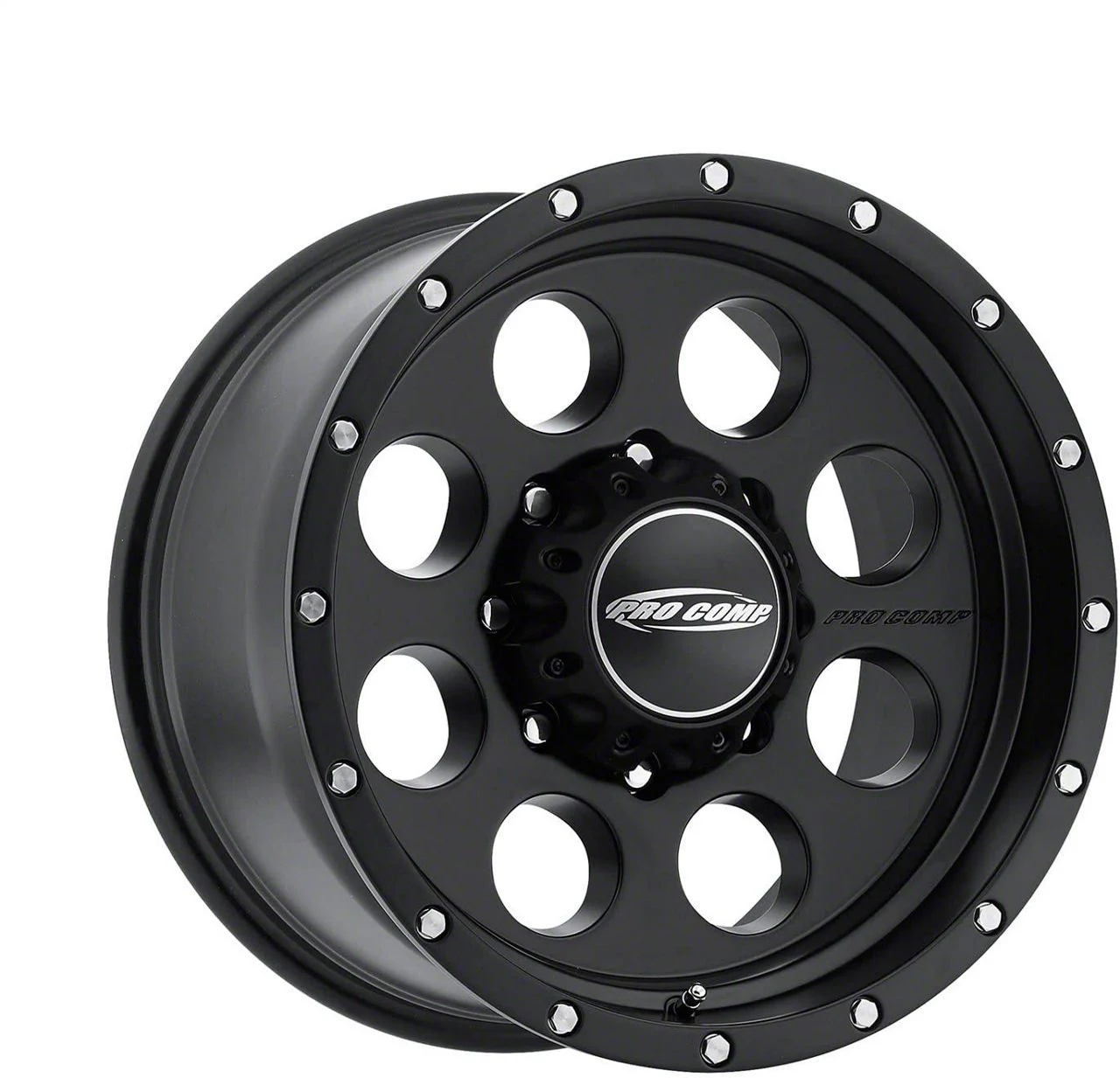 Pro Comp Wheels Proxy Satin Black 8-Lug Wheel; 17x9; -6mm Offset (07-10 Silverado 3500 HD SRW)