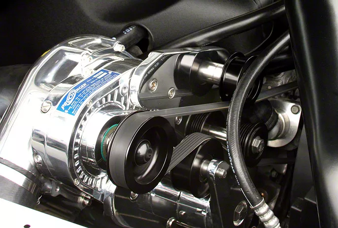 Procharger High Output Intercooled Supercharger Complete Kit with P-1SC-1; Satin Finish (09-10 5.7L RAM 1500)