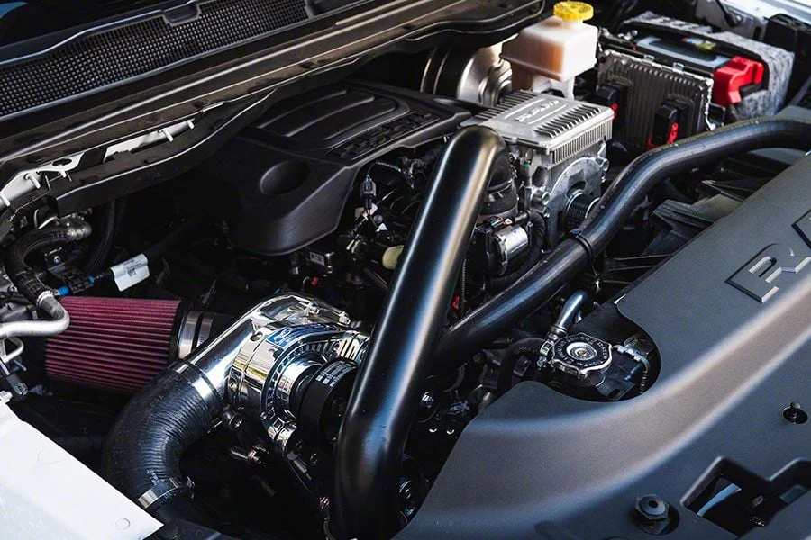 Procharger Stage II Intercooled Supercharger Complete Kit with P-1SC-1; Satin Finish (19-24 5.7L RAM 1500 w/ eTorque)