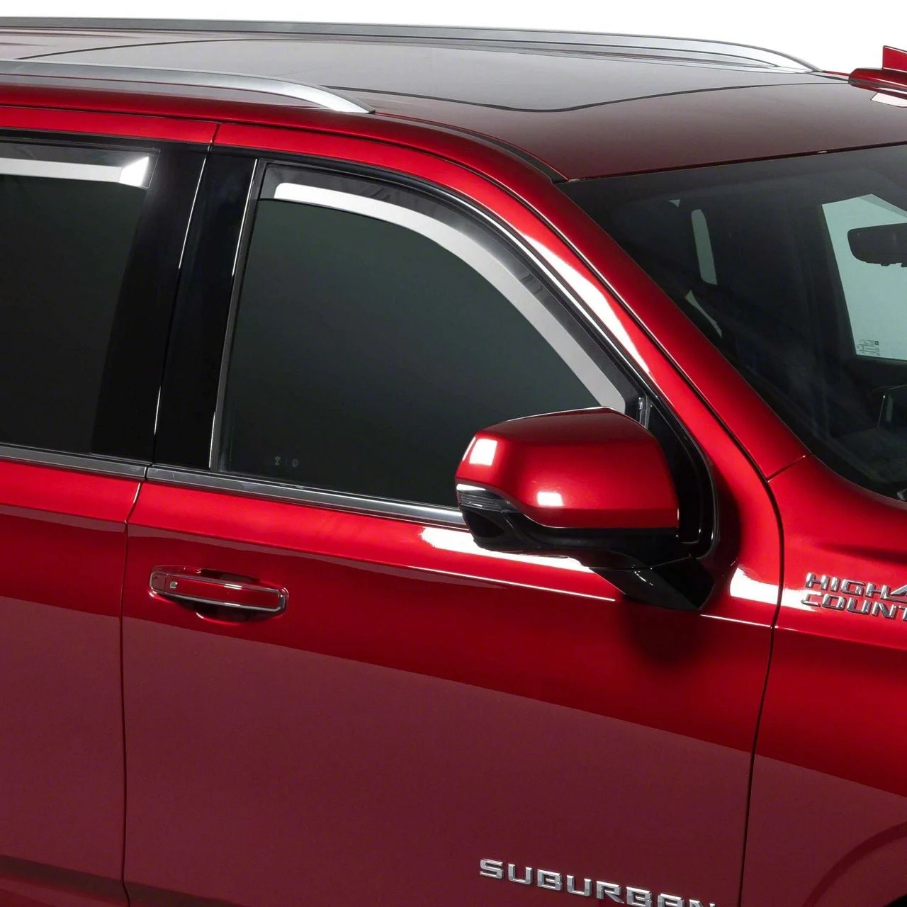 Putco Element Chrome Window Visors; Front and Rear (21-26 Tahoe)
