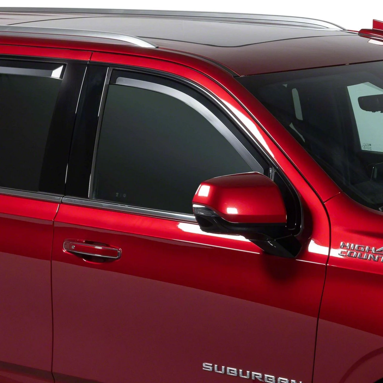 Putco Element Matte Black Window Visors; Front and Rear (21-26 Tahoe)