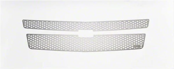 Putco Punch Design Upper Overlay Grilles; Polished (15-20 Tahoe)